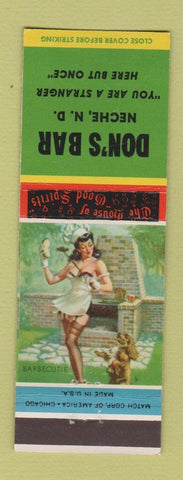 Matchbook Cover - Don's Bar Neche ND pinup