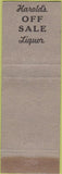 Matchbook Cover - Harold's New Casino Fontana CA