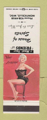 Matchbook Cover - House of Spirits Monticello WI pinup