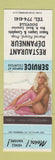 Matchbook Cover - Restaurant Depanneur Douville QC pinup