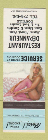 Matchbook Cover - Restaurant Depanneur Douville QC pinup