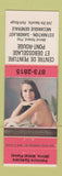 Matchbook Cover - Centre De Peinture Pont Rouge QC pinup