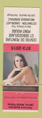 Matchbook Cover - Centre De Peinture Pont Rouge QC pinup