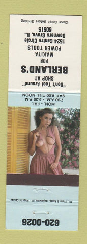 Matchbook Cover - Berland's Makita Power Tools Downers Grove IL pinup