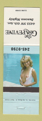 Matchbook Cover - The Grapevine Strip Club pinup
