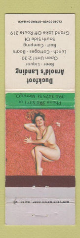 Matchbook Cover - Duckfoot Arnold's Landing St Marys OH WEAR pinup