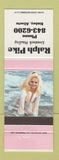 Matchbook Cover - Ralph Pike Livestock Hauling Trucking Rimbey AB pinup
