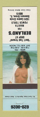 Matchbook Cover - Berland's Makita Power Tools Downers Grove IL pinup