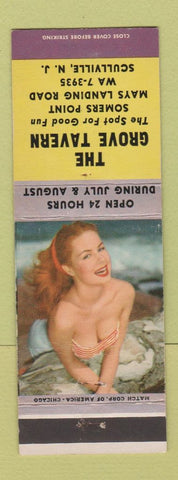 Matchbook Cover - Grove Tavern Scullville NJ pinup