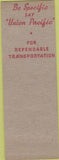 Matchbook Cover - UPRR Union Pacific Fred Knoth Los Angeles