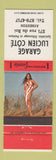 Matchbook Cover - Garage Lucien Cote Asbestos QC pinup