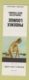 Matchbook Cover - Phoenix Lounge Charleston WV pinup