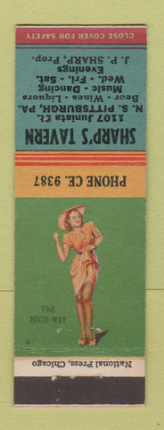 Matchbook Cover - Sharp's Tavern Pittsburgh PA pinup