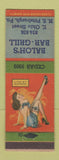 Matchbook Cover - Baloh's Bar Grill Pittsburgh PA pinup