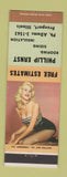 Matchbook Cover - Phillips Ernst Roofing Siding Freeport IL pinup