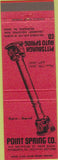 Matchbook Cover - Pittsburgh Auto Spring PA