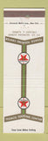 Matchbook Cover - Texaco oil gas Touring Center Chicago IL