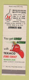 Matchbook Cover - Texaco oil gas Bob Schmidt