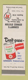 Matchbook Cover - Texaco oil gas Eckhoff's St Louis County MO