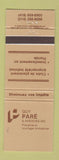Matchbook Cover - Guy Pare QC WEAR