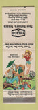 Matchbook Cover - Tom Nelson's Texaco oil gas Traverse City MI WEAR hillbilly