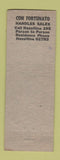 Matchbook Cover - C&F Produce Vegetables Denver Colorado hillbilly