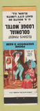 Matchbook Cover - Colonial Lodge Motel Elgin IL hillbilly