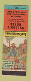 Matchbook Cover - Wilson's Motel Redfield SD hillbilly