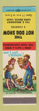 Matchbook Cover - Hot Dog Show Long Beach CA hillbilly