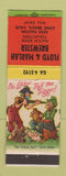 Matchbook Cover - Floyd Marlan Brewster Match Collectors Long Beach CA hillbilly