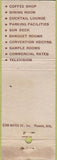 Matchbook Cover - Pioneer Hotel Tucson AZ