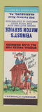 Matchbook Cover - Yeingst's Match Service Harrisburg PA hillbilly