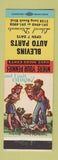 Matchbook Cover - Blevins Auto Parts Long Beach? CA hillbilly