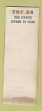 Matchbook Cover - Ray B Denham TV RCA Zenith Westinghouse WEAR hillbilly