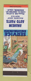 Matchbook Cover - Anaheim Auto Parts CA hillbilly