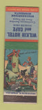 Matchbook Cover - Wilkin Hotel Cafe Breckenridge MN hillbilly