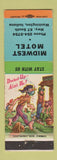 Matchbook Cover - Midwest Motel Washington IN WEAR hillbilly