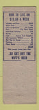 Matchbook Cover - Hagerstown Motel Restaurant MD hillbilly