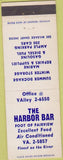 Matchbook Cover - The Harbor Bar Bell River ON