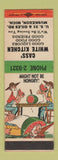 Matchbook Cover - Cass' White Kitchens Muskegon MI hillbilly