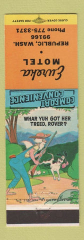 Matchbook Cover - Eureka Motel Republic WA hillbilly