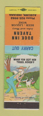 Matchbook Cover - Duck Inn Tavern Auburn IN hillbilly