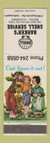 Matchbook Cover - Shell oil gas Barker's Indianapolis IN hillbilly