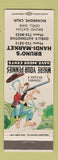 Matchbook Cover - Bruno's Handi Market Richgrove CA hillbilly