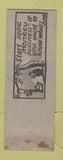 Matchbook Cover - Hotel Hamm Breinigsville PA hillbilly