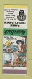 Matchbook Cover - Parks Turkey Ranch Anaheim CA hillbilly