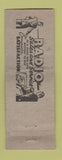 Matchbook Cover - Scott Electric San Leandro CA WEAR hillbilly