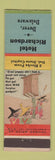 Matchbook Cover - Hotel Richardson Dover DE hillbilly