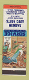 Matchbook Cover - Anaheim Auto PARts CA hillbilly