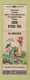 Matchbook Cover - Val Halla Rose San Francisco CA WORN #1 hillbilly